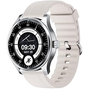 TOOBUR Smart Watch Men Women Alexa Built-in, Answer Make Call, IP68 Waterproof, Heart Rate/Step Counter/Sleep Tracker/100 Sports Run Swim, Fitness Sport Watch Compatible Android iOS, Metal Bezel