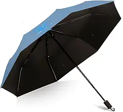 Guarda Chuva Dupla Face Blackout Reforçado Contra o Vento, Proteção UV, Sombrinha Manual e Dobrável que Cabe na Bolsa
