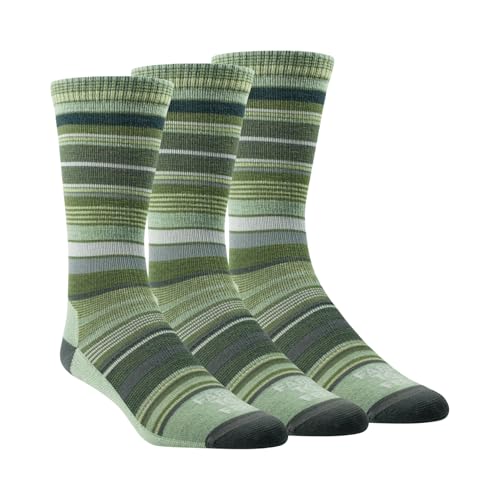 Image of Farm to Feet Ithaca Multi-Stripe Ultralight Crew Merino Wool Socks
