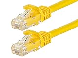 Monoprice 10-Feet FLEXboot Series 24AWG Cat6 550MHz UTP Ethernet Bare Copper Network Cable, Yellow (109871)