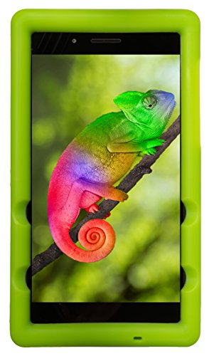 BobjGear Bobj Rugged Tablet Case for Lenovo Tab 7 Essential (TB-7304F) (TB-7304I) (TB-7304X) - BobjBounces Kid Friendly (Gotcha Green)
