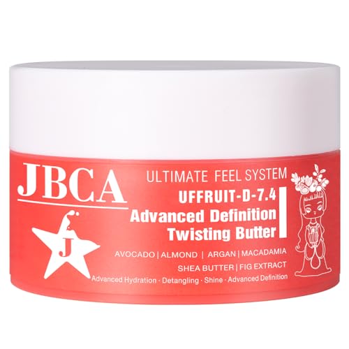 JBCA Twisting Butter with Shea Butter & Fig Extract - Defining Cream for Twist Outs & Braid Outs -...