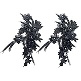 Broderie artisanale : appliques à sequins et embellissements à coudre, rehaussant les vêtements et ajoutant une touche d’éclat à toute tenue de soirée ou de scène, appliques en dentelle perlée pour la mariée, appliques pour la décoration de vêtements