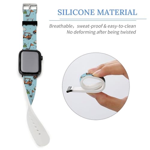 Golf Ball Print Silicone Sport Band