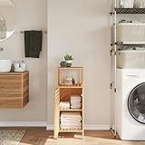 Este clásico armario de baño es un aporte perfecto para el baño, ¡para darle un aspecto ordenado y llamativo! Material duradero: El bambú es conocido por su flexibilidad y dureza. Los muebles de bambú son una buena opción si quieres muebles resistentes hechos con materiales naturales. Además, el acabado con barniz evita que el mueble de almacenaje se raye y también impermeabiliza la madera.