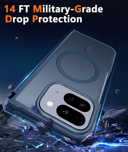 Image of FNTCASE for Google Pixel 10-Pro-Fold Magnetic Case: Translucent Matte Textured Military Grade Drop Protection Cell Phone Cover - Slim Rugged Durable Shockproof Protective Bumper Cases