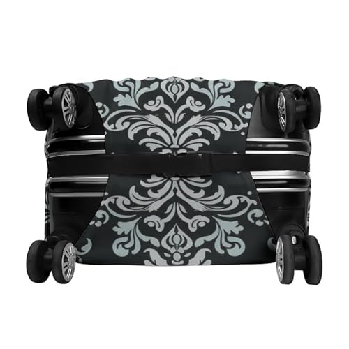 Damask Pattern Luggage Cover, Washable Elastic Suitcase Cover Protector Fit 18-32 Inch Luggage 6