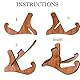 SIXHAOBU Gitarrenständer Holz Stabiler Anti-Rutsch Universal Bodenständer X-Rahmen Guitar Board Removable Holder Wooden Instrument Stand für Ukulele Mandolin Violin Banjo