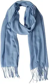 Cachecol Echarpe Feminina Lisa com Franja 170x65cm Toque Macio, Ideal para Outono Inverno e Meia Estação