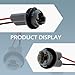 Opuweiy 2 PCS T10/ T13/ T15 Wiring Harness Sockets, ABS LED Turn Signal Light Socket with Pigtail, Waterproof W5W Lamp Holder Connector, Universal for Most Cars, Trucks, SUVs (Gray)