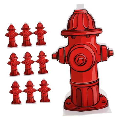 GRIRIW Indoor Dog Potty Training 10pcs Fire Hydrant Stickers Pet Urine for Dogs
