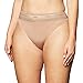 Warner's Women's No Pinching No Problem Hi Cut Brief Panty with Lace, Toasted Almond, Large/7