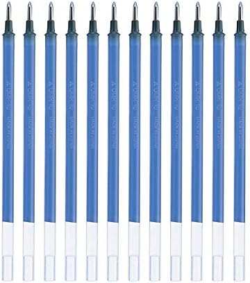 uni-Ball UMR-10 1.0mm Gel Pen Refill | Usable for UM-153S | Blue Ink, Pack of 12
