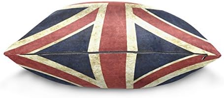 Use7 Throw Pillow Case Decorative Cushion Cover Square Pillowcase, Vintage Union Jack British Sofa Bed Pillow Case Cover(45 x 45cm/18 x 18 Inches) Twin Sides