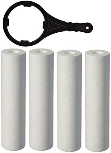 Care N Made® PP Spun pre Filter 10" with Spanner- 1 Year self Service ro Water Purifier kit - for All Domestic RO Water Purifier.