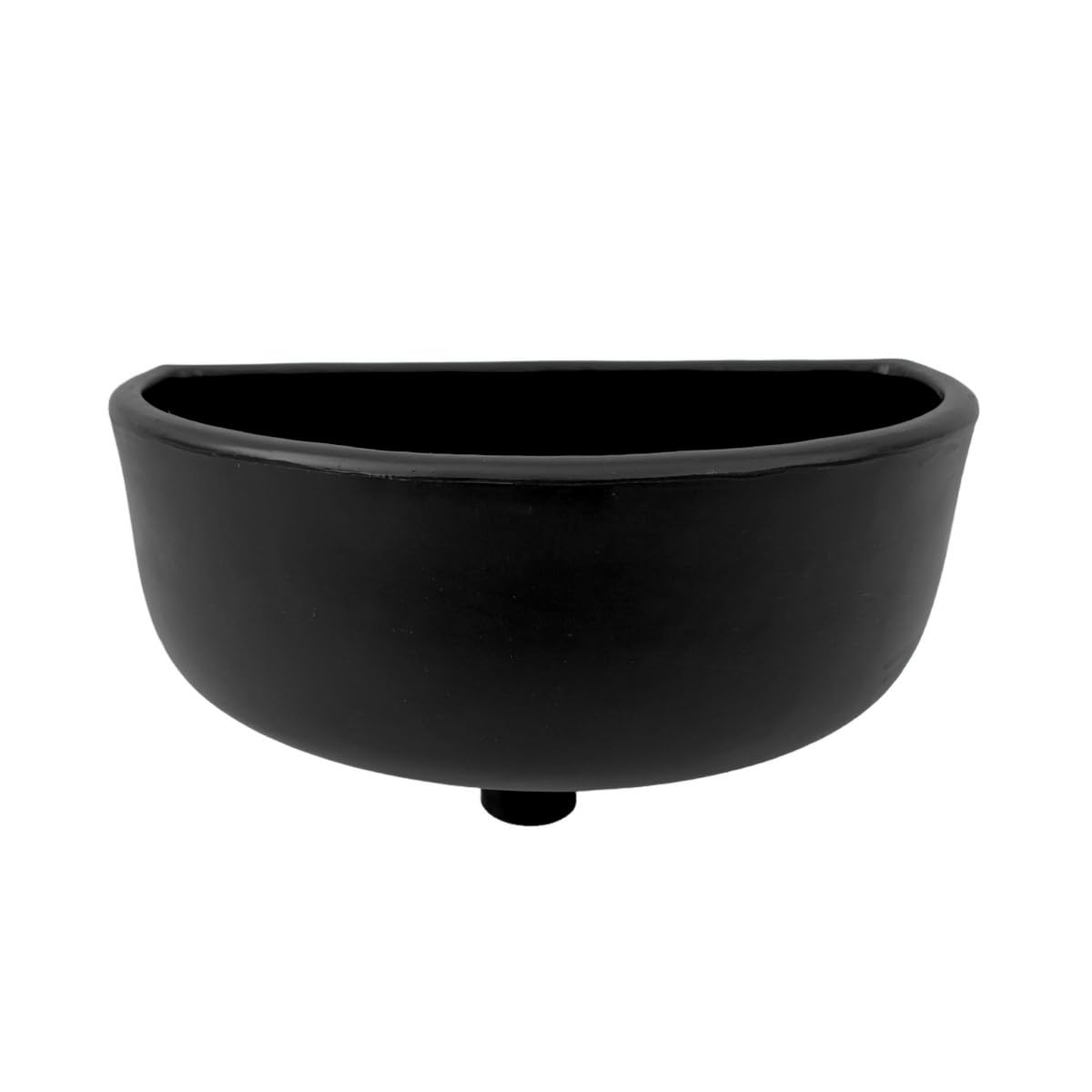 Varile Bassin de vidange en plastique pour jardin et cave, incl. grille de vidange et filtre à cheveux en plastique, diverses couleurs (Noir)