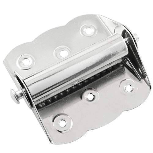 Pscco 2Pcs Adjustable Screen Door Hinge Automatic Door Closing Spring Hinge 70X65X2.3Mm, With 12 Mounting Screws #TOP1