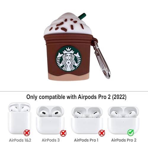Image of YODI Case Cover for Airpods Pro|Pro 2|Airpods Pro 3|Airpods 4 Pouch, Silicone Cases with Cleaner Kit 360 Drop Protection,Shock-Resistant ((Star-Coffee), Airpods Pro /Pro 2)