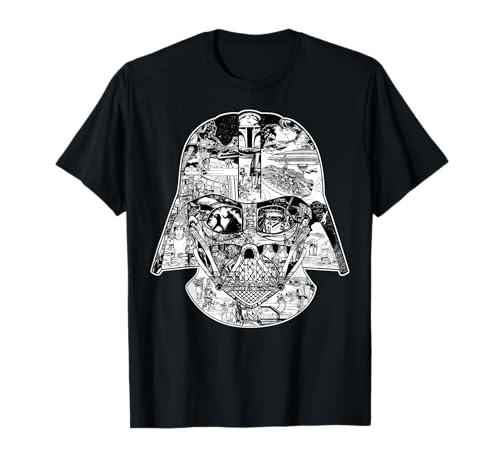 T-shirt Star Wars Darth Vader Helmet pour fans de pop culture et mode urbaine
