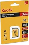 Kodak 32 GB Classe 10 UHS-I U1 SDHC/XC Carte mémoire Premium Performance, pour Full HD Enregistrement vidéo et images haute résolution, compatibles avec tous les appareils SDHC et SDXC Normes
