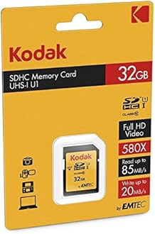 Kodak 32GB Class 10 UHS-I U1 SDHC Memory Card