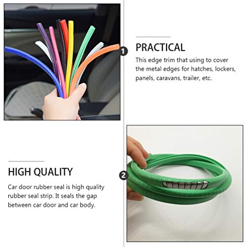 Garneck Car Door Edge Guards Rubber U Shape Edge Trim Seal Strips Protector Car Door Edge Protection For Car Auto Vehicle 10M #TOP6