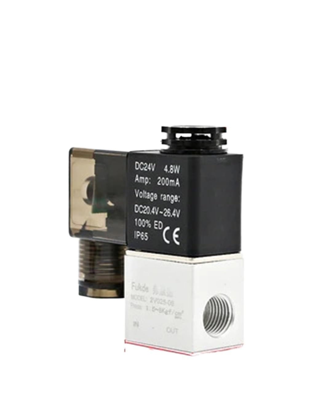 Électrovanne pneumatique 1/4" 2V025-08 pour automatisme industriel et vérin d'air