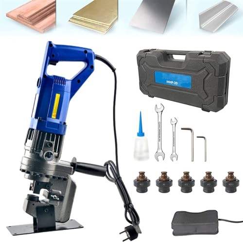 Perforatrice hydraulique électrique 1300W pour plaque de cuivre et aluminium 20T
