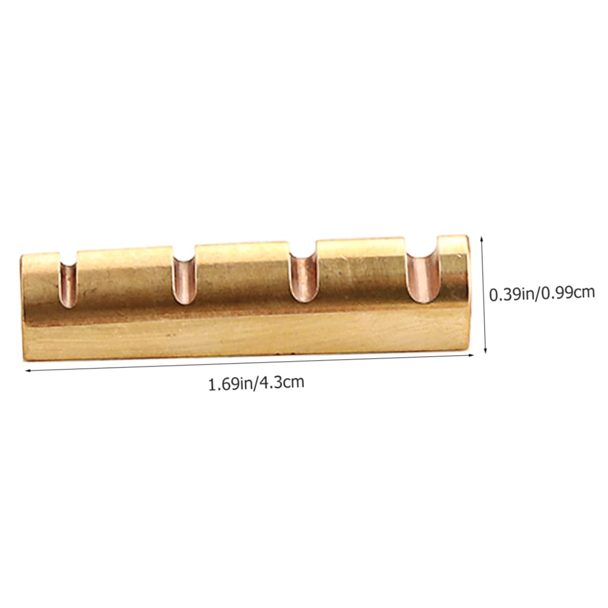 ibasenice String Nut for Instrument Music Instrument String Nuts Upper String Nuts Bass Tight-tune Easy to Install Copper