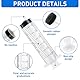 Pack of 7 Spritzes,Syringe mit Schlauch,Spritze mit Ein1m Katheter,1ml 3ml 5ml 10ml 20ml 30ml 60ml Kunststoff Spritzen Nadellos mit Stecker,für Kleintierfütterung,Wissenschaft, Industrielaboratorien