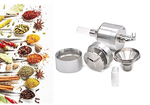 Kitchen Spice Grinder Set | Superfine Grinding | Precision Hand Mill for Consistent Coarse to Fine Grinds - Pepper Grinder Kit - Thumbnail 4