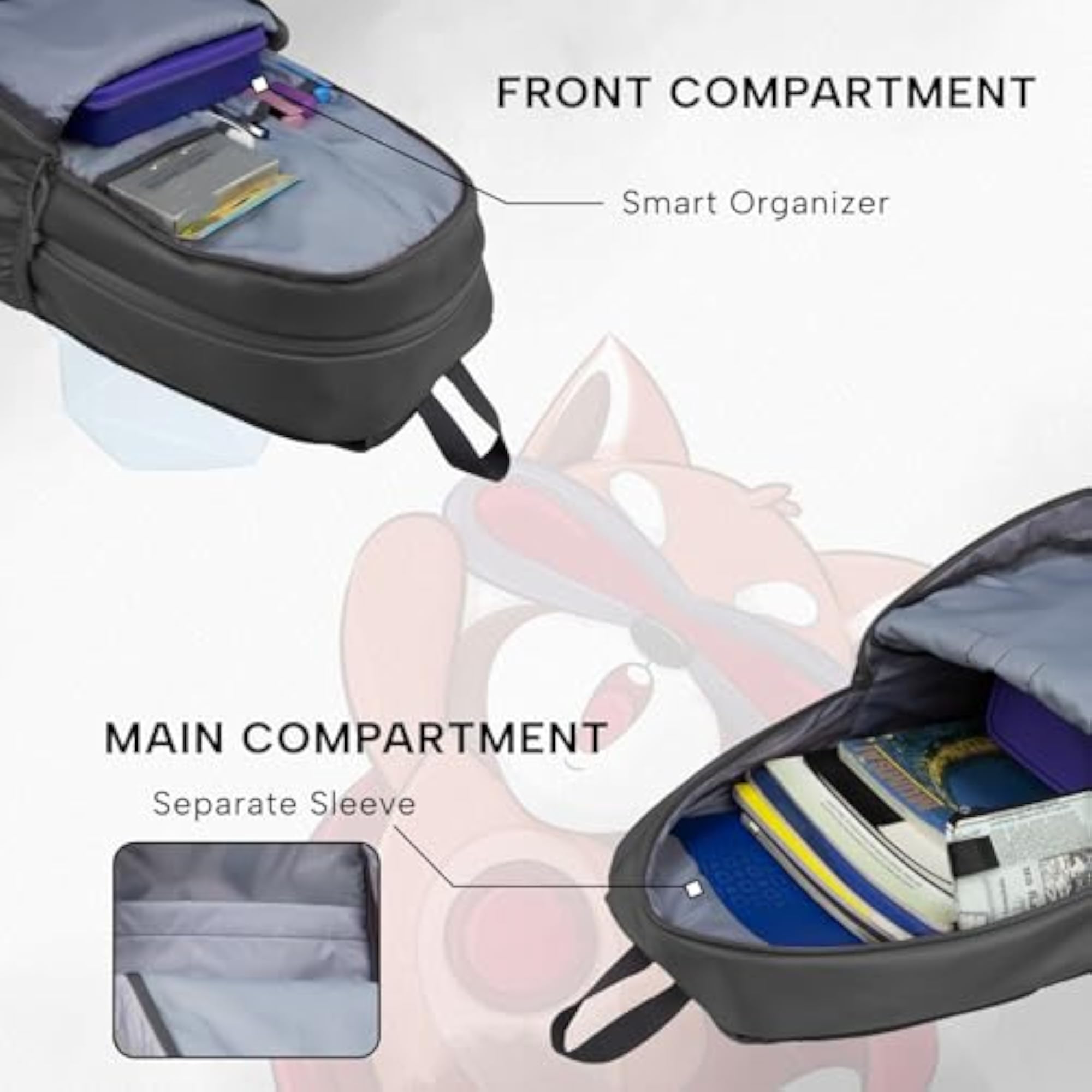 Little Heroes Grey 22L Backpack for School