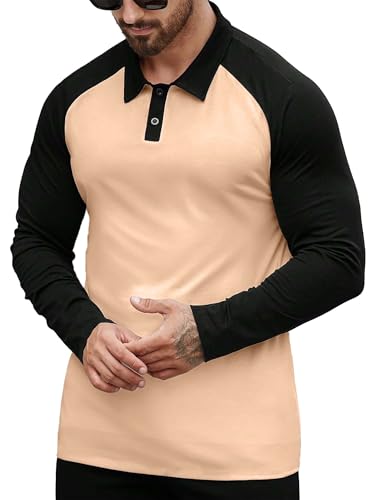Image of Jump Cuts || Mens || Colorblock || Polo Neck || Raglan Full Sleeve || LoopKnit || Sweatshirt