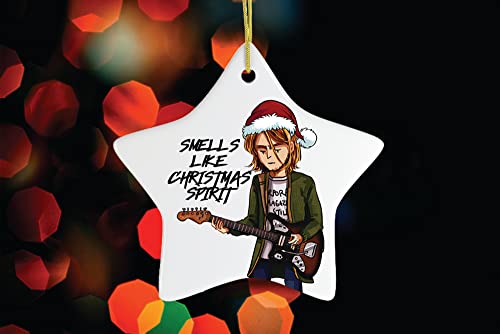 Pop Culture, Movie, And Music Themed Trendy Christmas Ornaments (Smells Like Christmas Spirit Rock And Roll Ornament (Star)) #TOP3