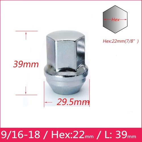 Tuercas de rueda contra aflojamiento tornillos llanta Ford E350 E450 hexagonal 22mm 3