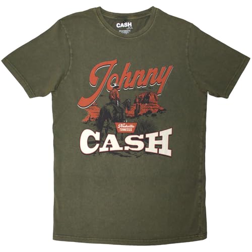Johnny Cash t-shirt Rock Off Desert Cowboy homme vêtement vintage noir