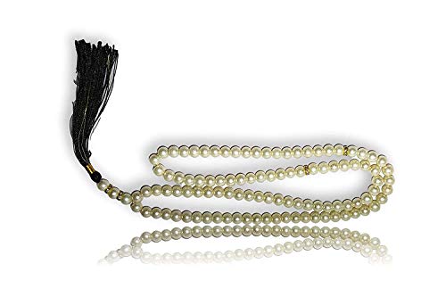 Image of Tasbih Islamic Salat Prayer Tasbeeh Crystal 100 Beads (Pearl) For Unisex Adult