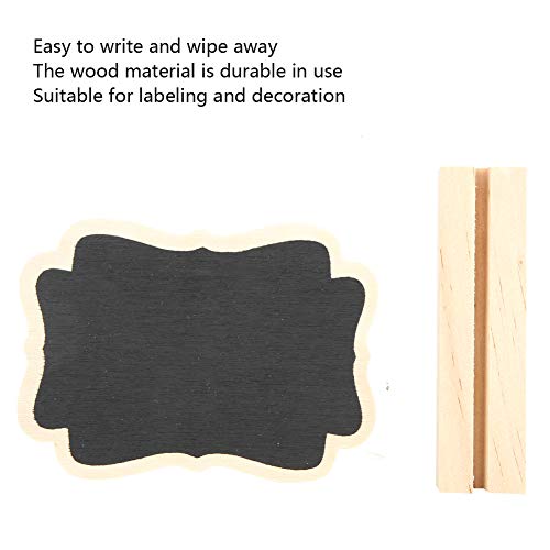 Mini pizarra de madera duradera con acabado natural elegante 7