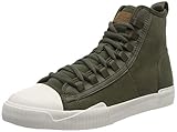 G-STAR RAW Men's Hi-Top Trainers, Green Combat 723, 8 US
