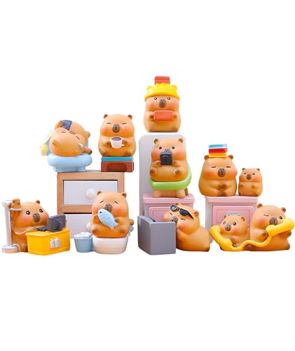 Image of Capybara Blind Box, Blind Boxes Collectible, Capybara Blind Box Surprise Toy - Cute Animal Figure for Display Desk Decor and Fun Unboxing Experience