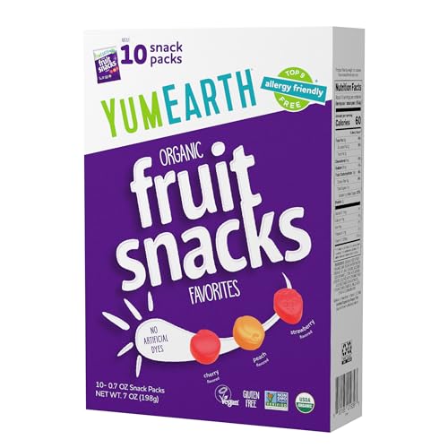 YumEarth Organic Fruit Snacks Box, 0.7 Ounce (Pack of 10)