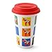 Sagaform Take Away Mug with Dala Horse Pattern, 8-1/2-Ounce