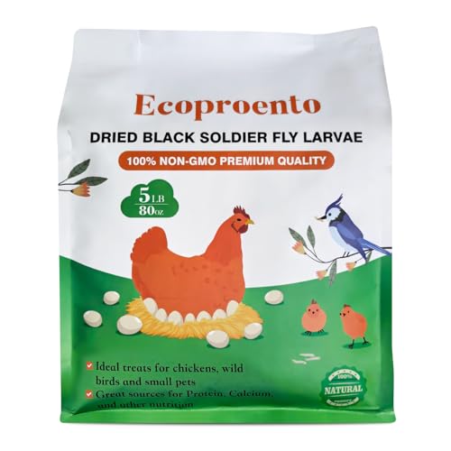 Ecoproento 5LB Dried Black Soldier Fly Larvae – High Calcium