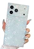 BANAILOA Compatible with iPhone 17 Case Rectangle Edge for Women,Luxury Sparkle Colorful Shell Case Protective Soft Slim Girly iPhone Cover Designed for 17-6.3 inch (Colorful Shell)