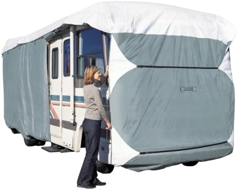 Classic Accessories 70163 PolyPro III Deluxe Class A Grey RV Cover ...