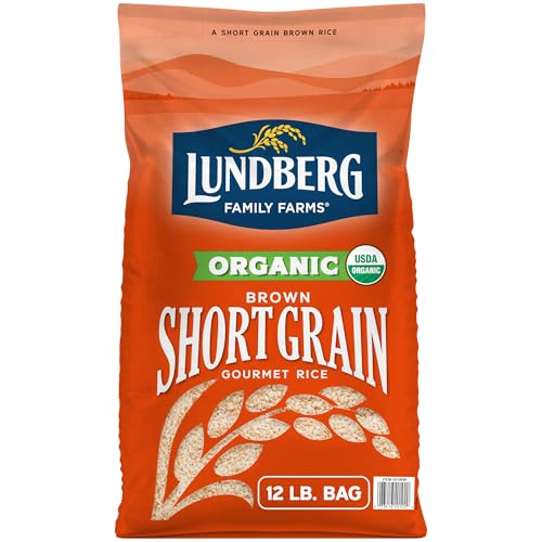 Image of Lundberg Organic Short Grain Brown Rice, Bulk Bag, Sticky Rice, 12 Lb