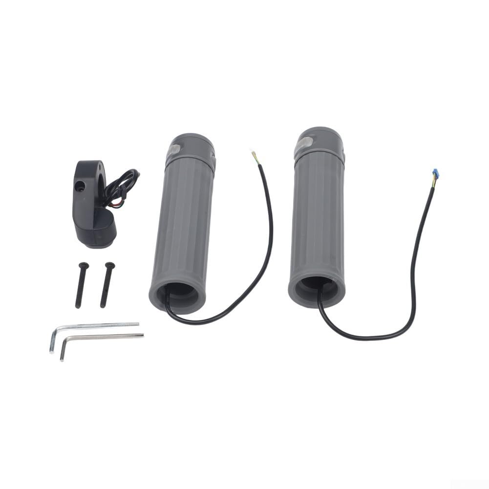 Puños de manillar ABS gris 22.9mm con luces para Xiaomi