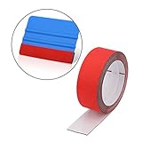 wrapping folie 3m Jedes Paket verfügt ein Filz Roll von 3 Meter Lang, kann auf Beliebige Länge abschneiden werden, passt für jede Rakelgröße.