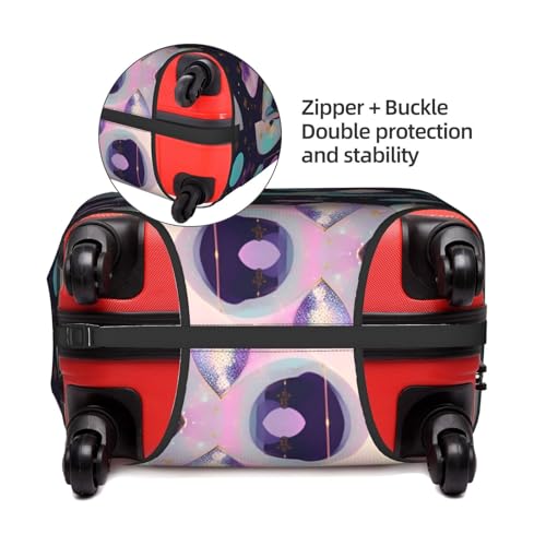 Glittery Pretty Pattern Tsa Approved Luggage Cover For 18-32 Inch Suitcases Scratch-Resistant Stretch Luggage Cover4