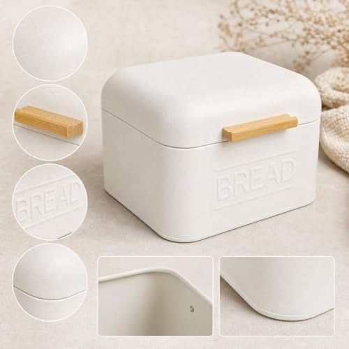 Contenedor de pan metálico para evitar moho en bollería seca 3